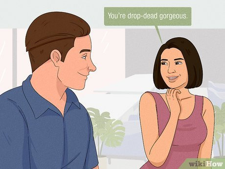 Tell him he’s gorgeous to make him blush.