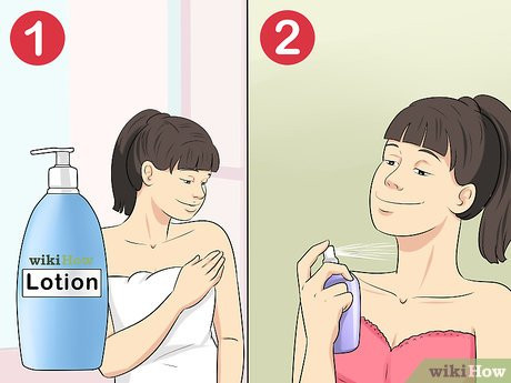 Step 1 Rub on some lotion first to hydrate your skin.