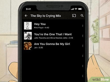 Arrange your playlist so the titles vertically spell out your message.