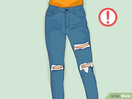 Step 4 Avoid ripped, offensive, or banned clothing.