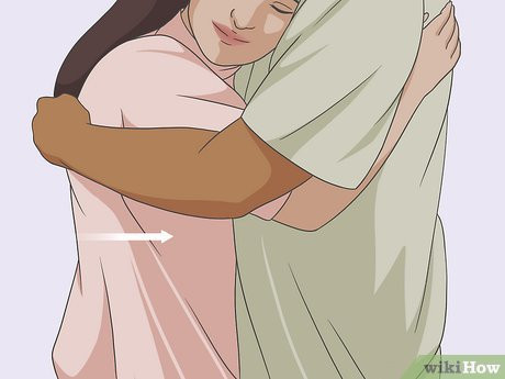 Step 4 Gently squeeze him, and press your body against his.
