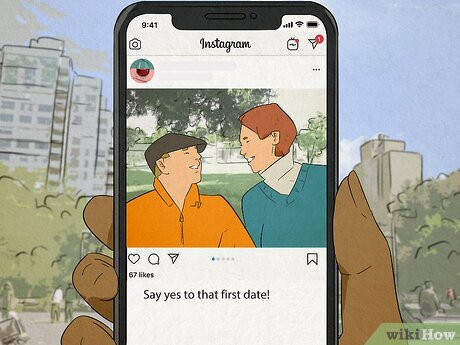 Share your love with the world using a sappy, romantic caption.